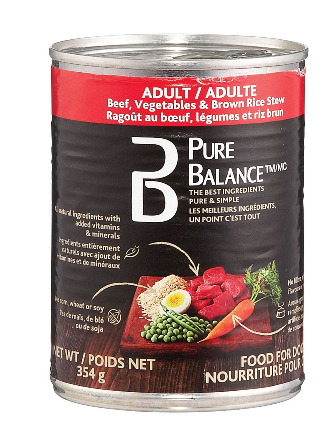 Pure Balance Adult Beef Vegetables & Brown Rice Wet Dog Food Walmart Canada